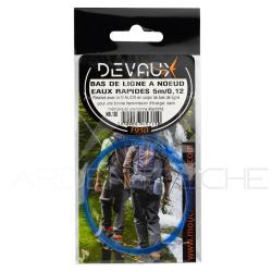 Bas de ligne DEVAUX &agrave; noeuds eaux rapides 5 m 14/100