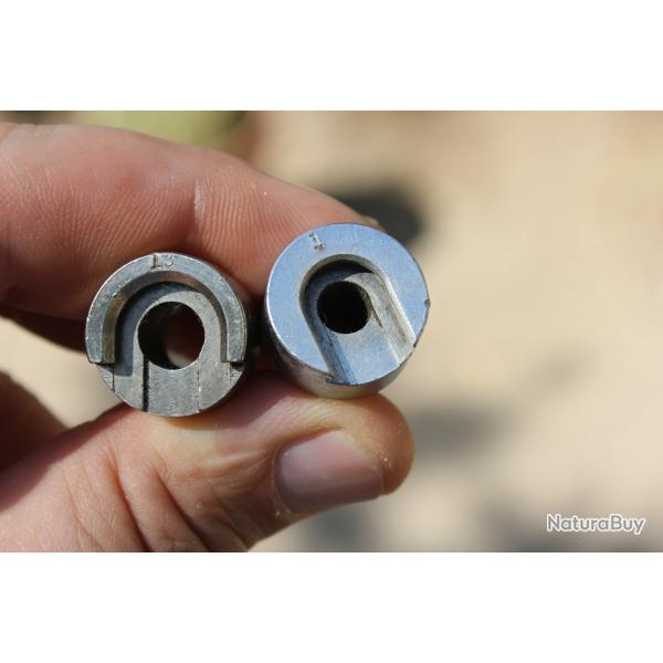 Lot de deux shell holders pour presse Lyman tru-line junior