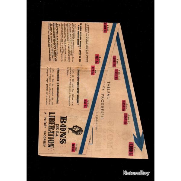 bons de la lib�ration � int�r�ts progressifs , RARE