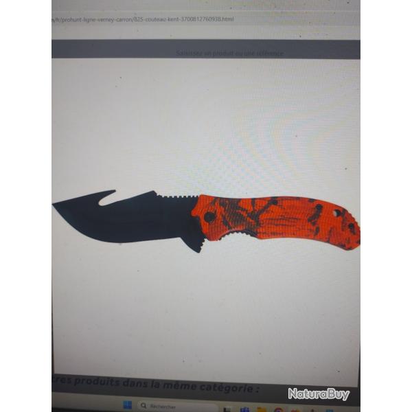 Couteau Kent Pro hunt ligne Verney Carron