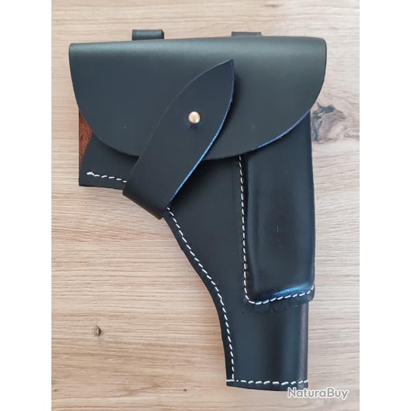 HOLSTER EN CUIR NOIR TYPE RADOM