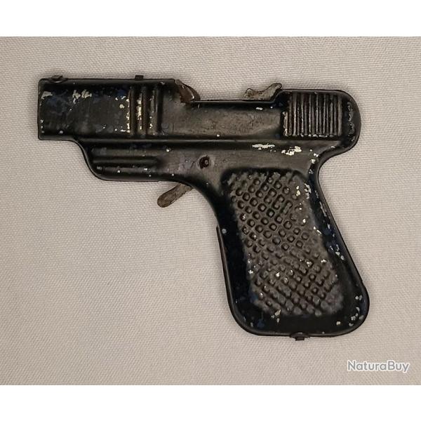 Pistolet jouet ancien en t�le vintage 50/60 n�11