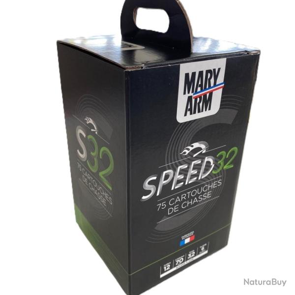 PACK 75 CARTOUCHES MARY ARM SPEED 32 12/70 BOURRE JUPE