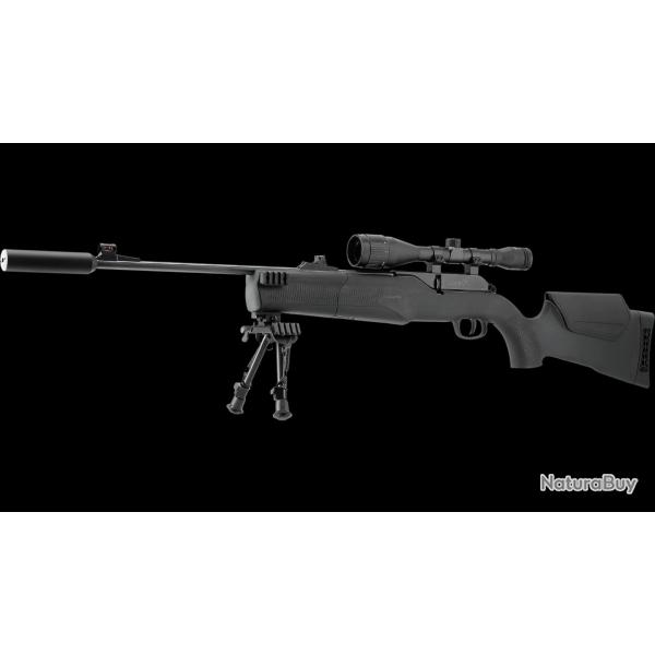 Carabine Umarex 850 M2 XT KIT co2 cal.4,5mm 16j + lunette 6x42 + silencieux + bipied + plombs