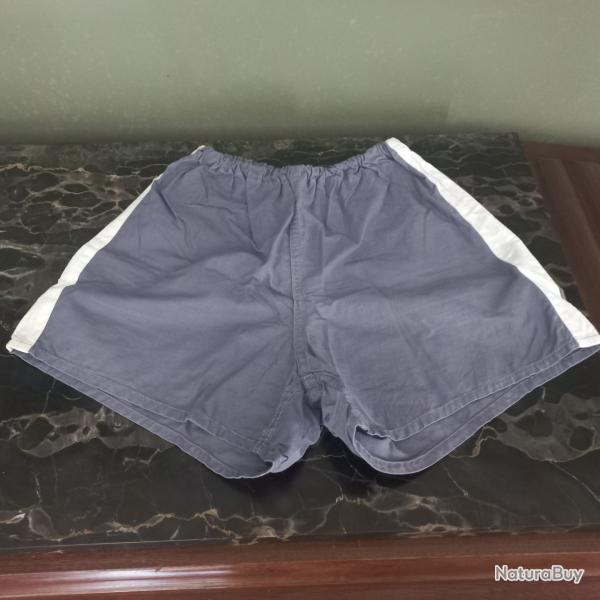 v�tement r�glementaire ( r�form� ) de la marine nationale short toile grise 1970 taille �lastique