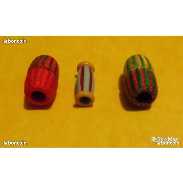 LOT DE 3 OLIVES POUR FOURRAGERE DE L'ARMEE FRANCAISE , 1 LEGION D'HONNEUR ET CROIX DE GUERRE 1914-19