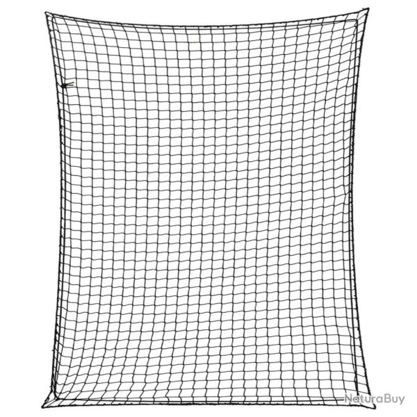 Filet pour remorque avec corde �lastique noir 3x2,5 m PP