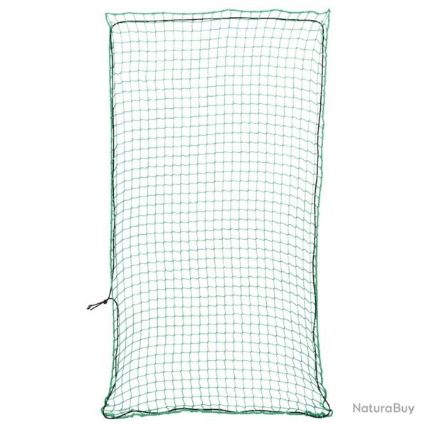 Filet pour remorque avec corde �lastique vert 7x3,5 m PP