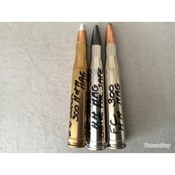 Superbe lot de munitions pour collection en 300 Mag