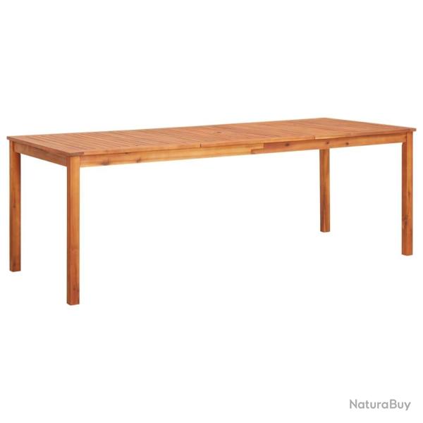 Table de jardin 215x90x74 cm Bois d'acacia massif