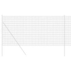 Cl&ocirc;ture Euro Gris 1,4 x 10 m Fer rev&ecirc;tu de PVC