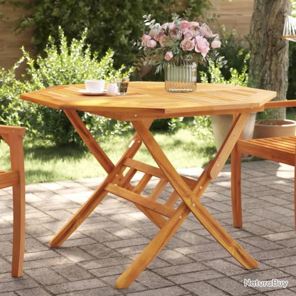 Table pliable de jardin �110x75 cm bois d'acacia solide