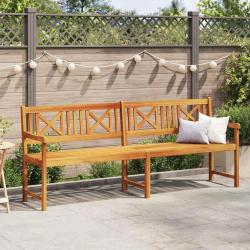 Banc de jardin Marron 220 x 56 x 90 cm Bois d'Acacia Massif