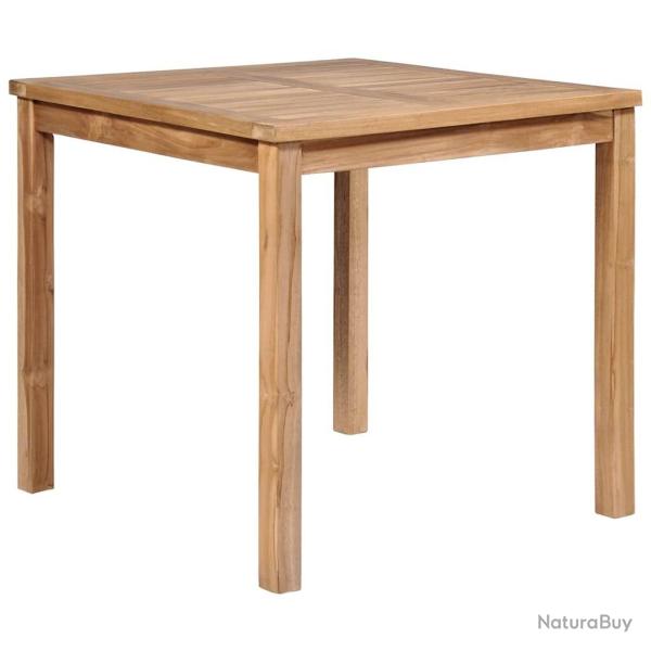Table de jardin 80x80x77 cm Bois de teck solide