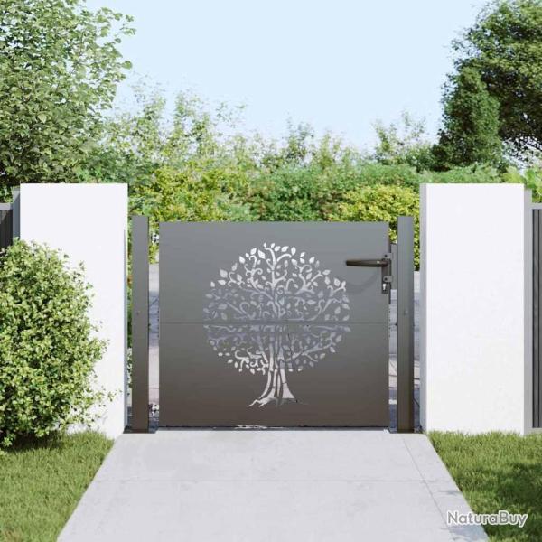 Porte de Jardin Autre Noir 105 x 100 cm Acier peint par poudre