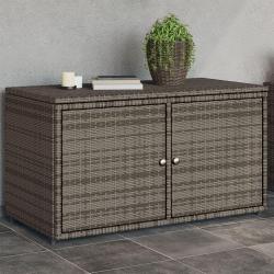 Armoire de rangement jardin gris 110x55x60,5 cm r&eacute;sine tress&eacute;e