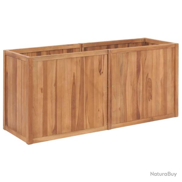 Lit sur�lev� de jardin 150x50x70 cm Bois de teck solide