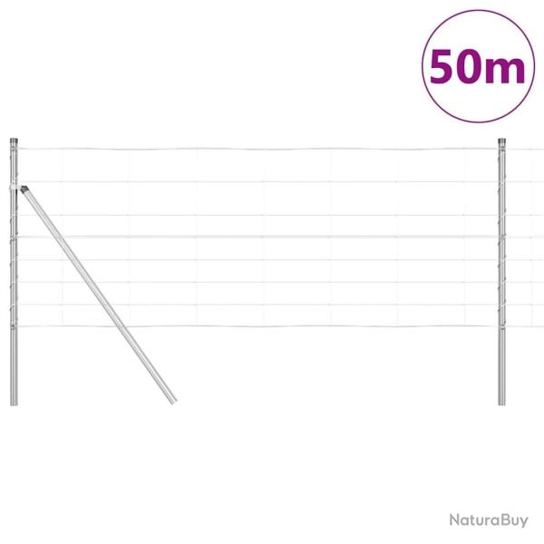 Cl�ture de Champ 0.8x50 m en acier galvanis�