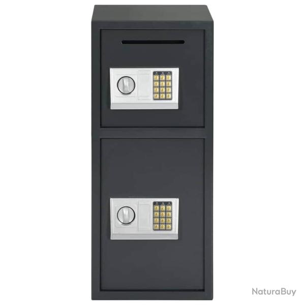 Coffre-fort num�rique Gris fonc� 35x31x80 cm Acier