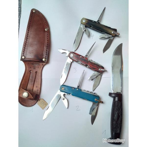 Lot de couteaux collection, ann�es 70, neufs