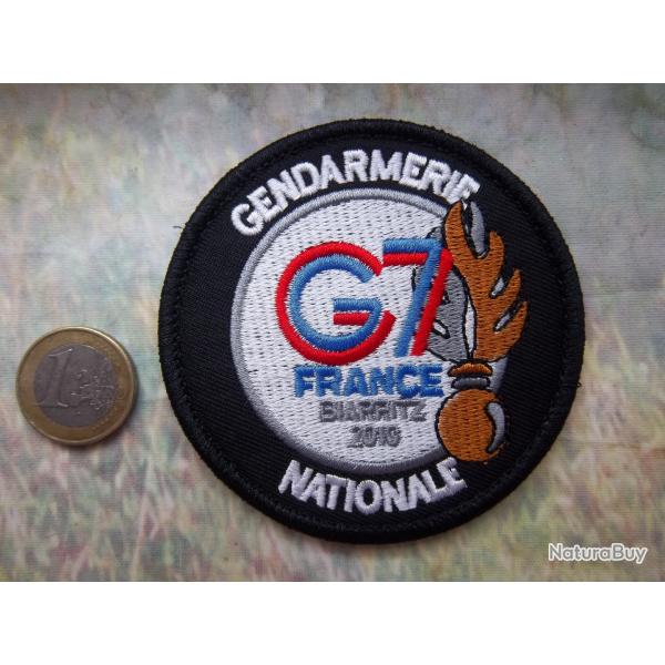 �cusson rondache militaire Gendarmerie G7 Biarritz 2010