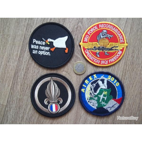 lot �cussons collection militaire l�gion Irak exercice AIREX insignes tissu