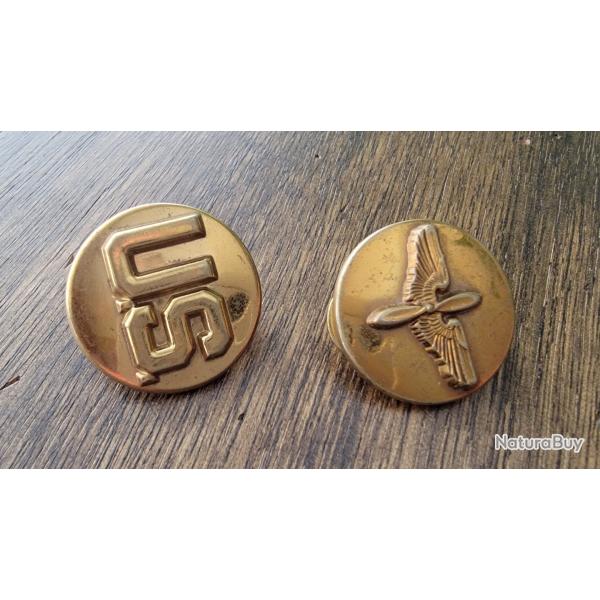 DISQUES DE COL USAAF WW2.