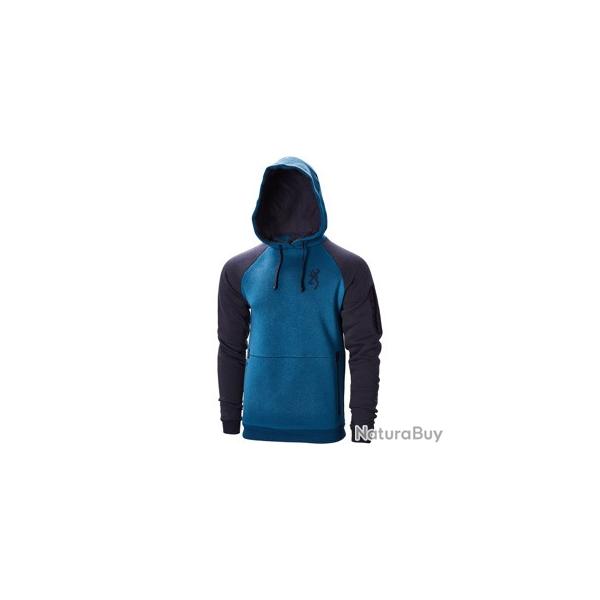 Sweatshirt Browning snapshot two tones - Bleu
