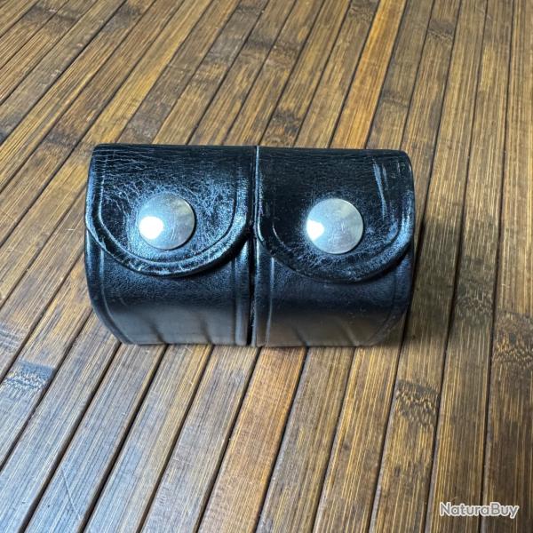 DOUBLE PORTE SPEED LOADER DE CEINTURE EN CUIR