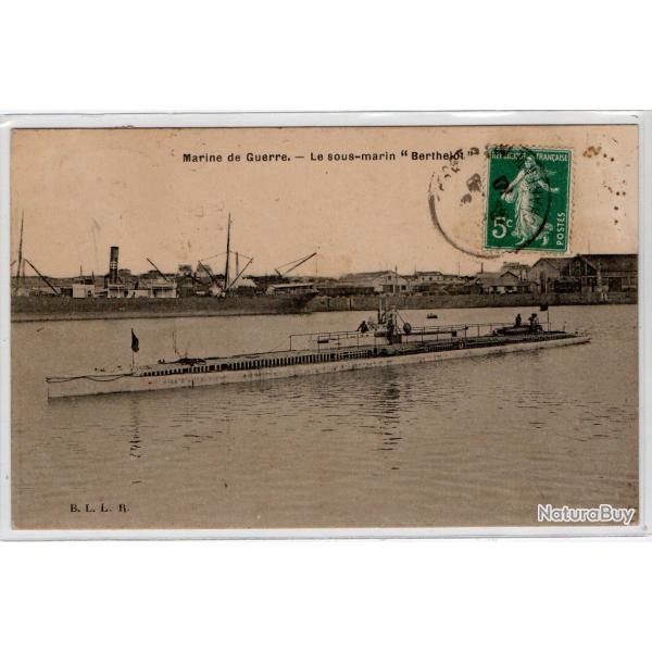 CPA - Marine de Guerre  - Le Sous- marin " Berithelot " N�1062
