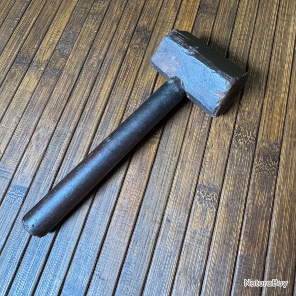 MAILLET EN BOIS XlX �me POUR COFFRET D'ARME A FEU ANCIENNE COLLECTION