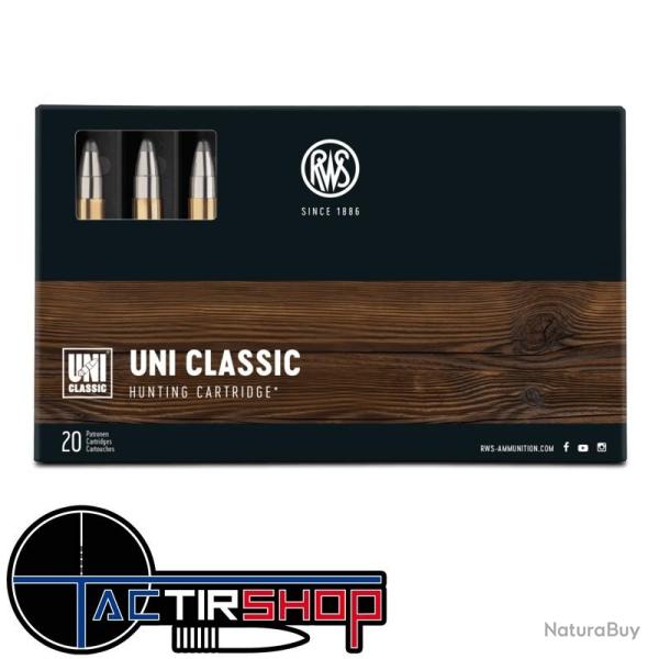 Munitions RWS UNI Classic 300 Win Mag 11.7g boite de 20