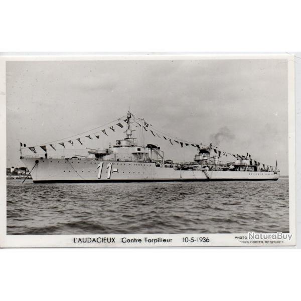 CPA - MARINE  DE GUERRE - L'AUDACIEUX Contre Torpilleur  N�1063
