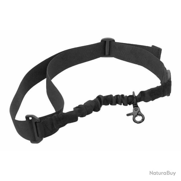 Sangle 1 Point Bungee BO MANUFACTURE - �lastique Noir - R�glable - Confort et Maintien Optimal