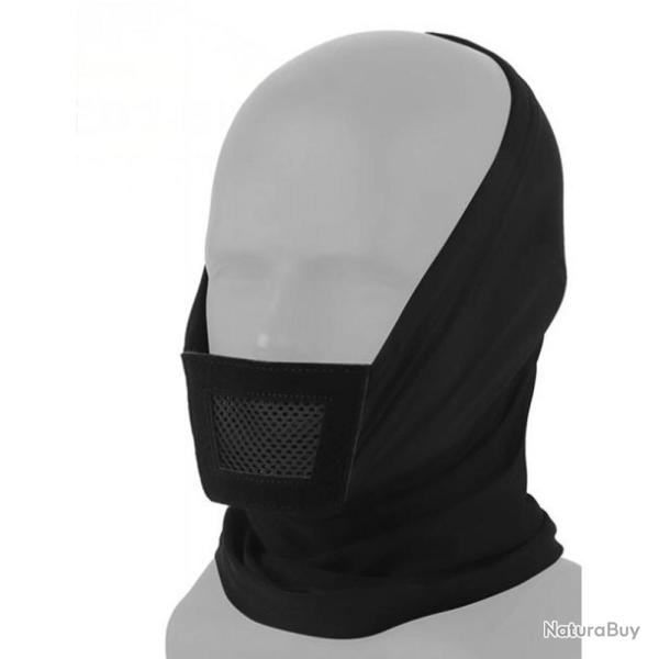 Cache Col BO Manufacture - Polaire Douce - Protection Thermique - Confort et Chaleur en Chasse NOIR