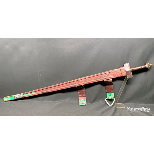 ANCIENNE EPEE TAKOUBA DES ANNEES 40, ORIGINE AFRICAINE TOUAREG POUR COLLECTION, SWORD