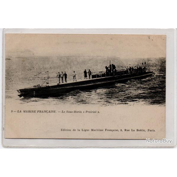 CPA - MARINE DE GUERRE - Sous - Marin " Prairial " N�1073