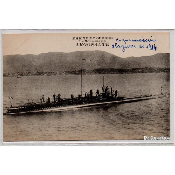 CPA - MARINE DE GUERRE - Le Sous - Marin " ARGONAUTEl " N�1074