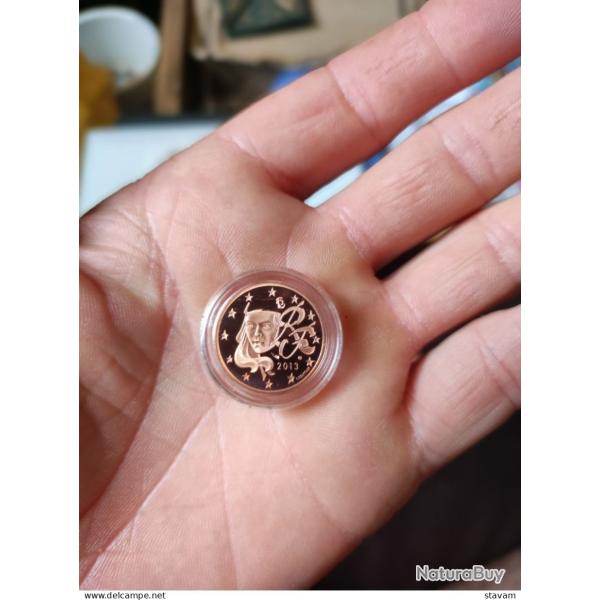 2 centimes BE euro france lot