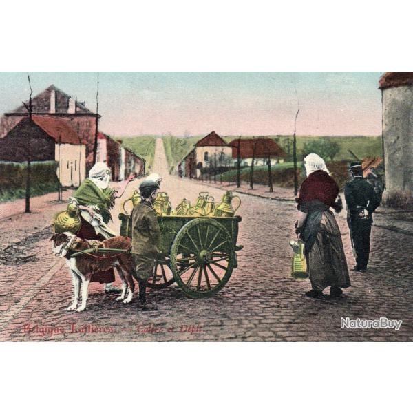 Carte Postale Ancienne - Belgique Thulin Laitier Chien Charette - N�4331