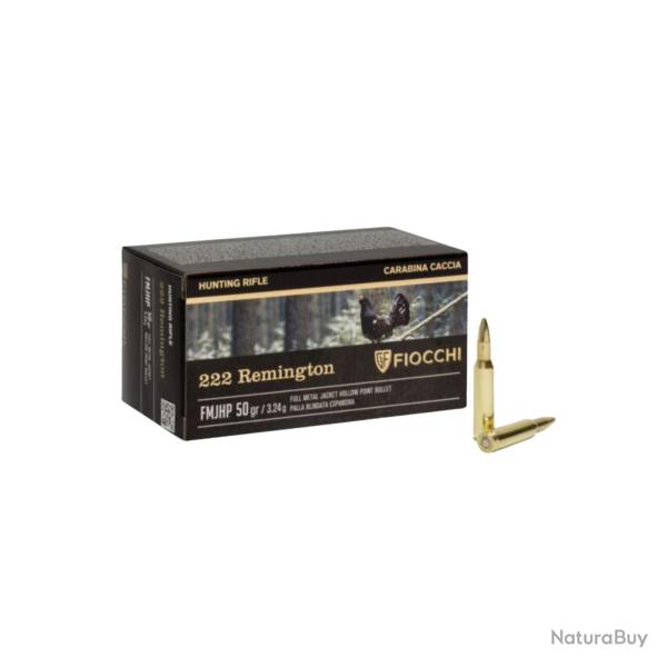 Fiocchi 222 Rem 50gr FMJHP X50