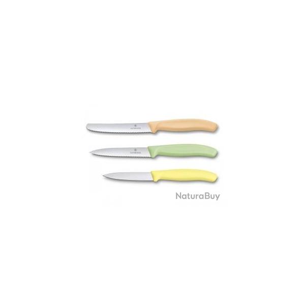 Set de 3 couteaux office Victorinox