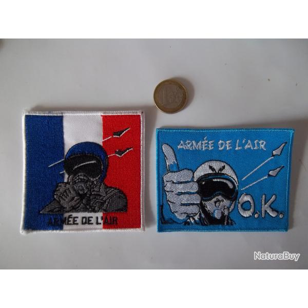 lot �cussons insignes tissu arm�e air collection militaire