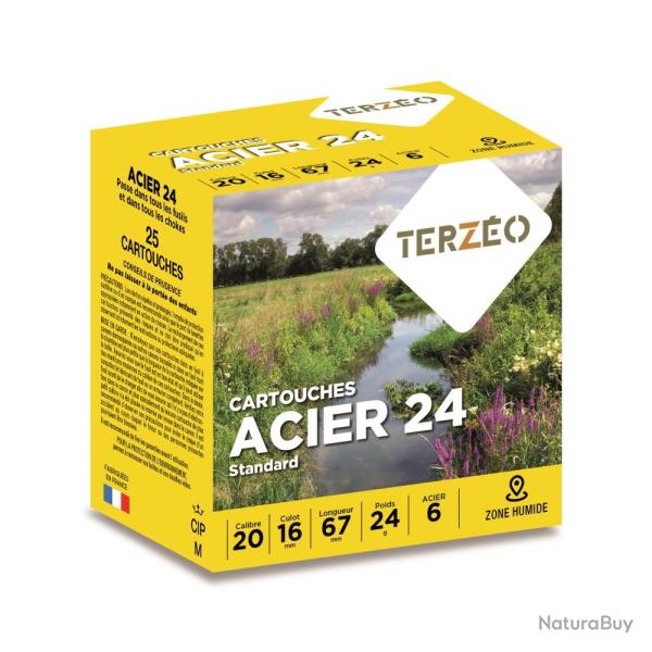 CARTOUCHES TERZEO ACIER 24 STD 20/67 24G BOURRE JUPE