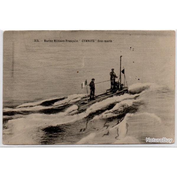 CPA - MARINE DE GUERRE - " GYMNOTE " Sous -Main N�1084