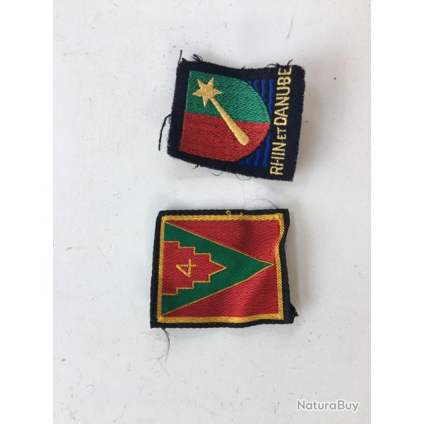 2 insignes de formation arme franaise