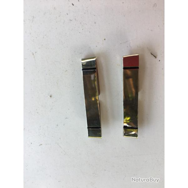 2 galon d epaule metal argent ,adjudant