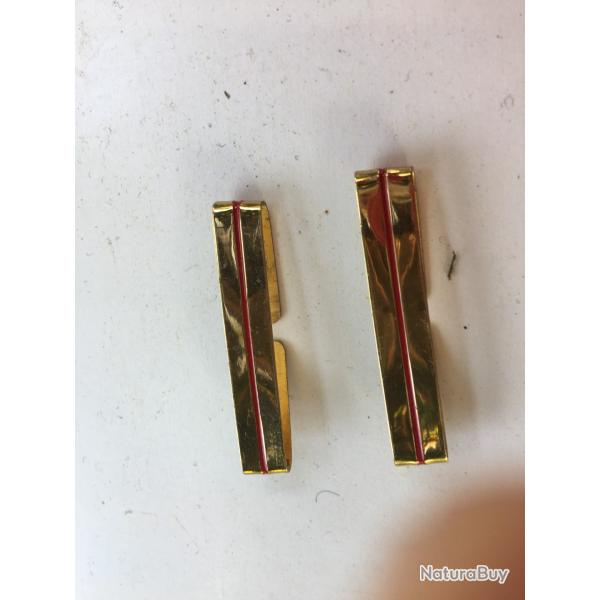 2 galon d epaule metal dor ,adjudant chef