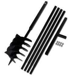 Tari&egrave;re de sol avec manche 200 mm et tube d'extension 5 m Acier