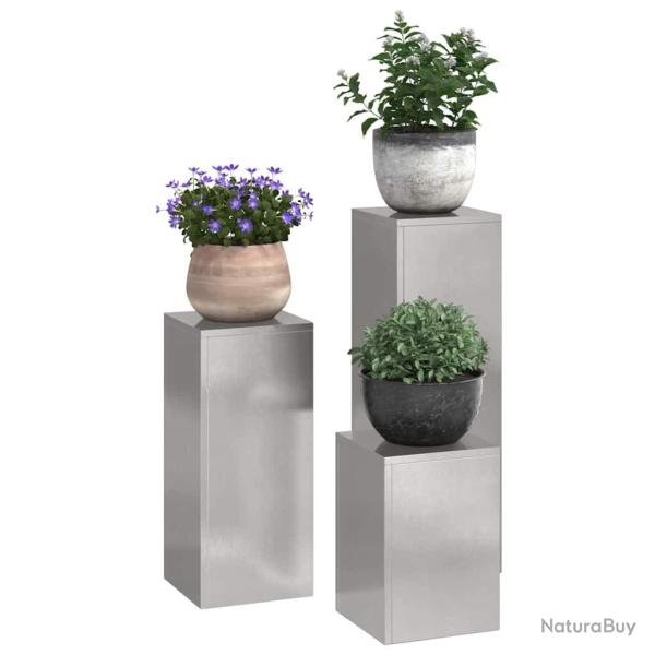 Supports de plantes d'ext�rieur Pillar 3 pcs Acier inoxydable